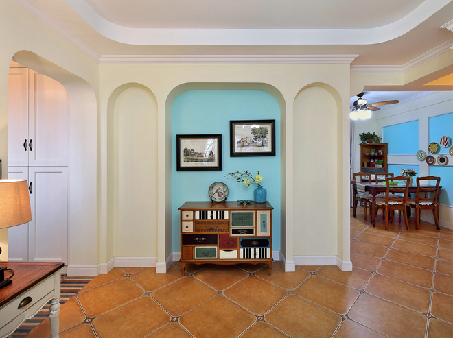 124平三居室混搭风格，温馨且不失质感！