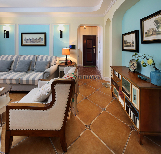 124平三居室混搭风格，温馨且不失质感！