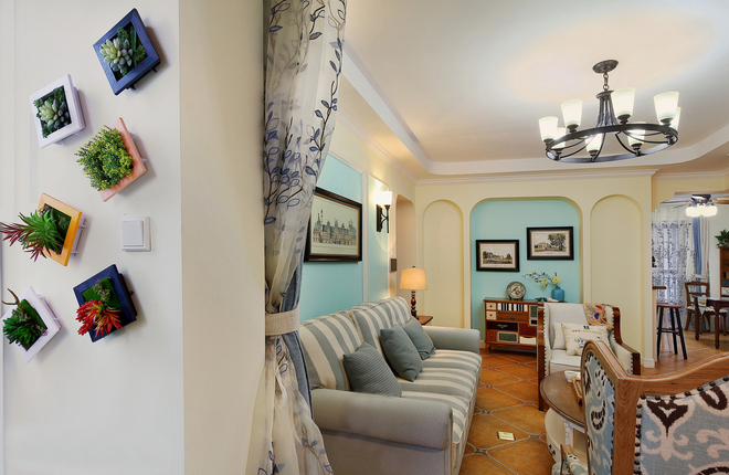 124平三居室混搭风格，温馨且不失质感！