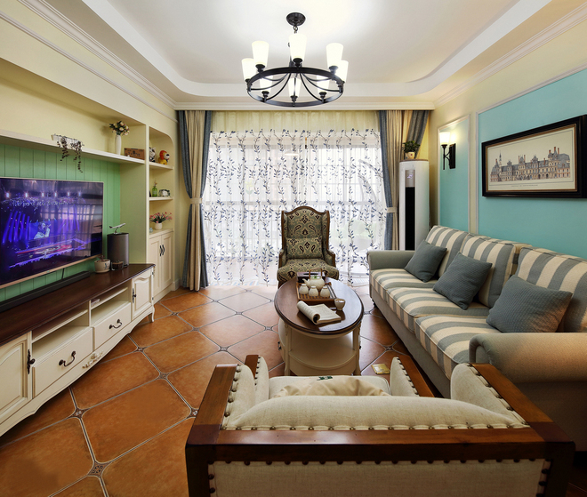 124平三居室混搭风格，温馨且不失质感！