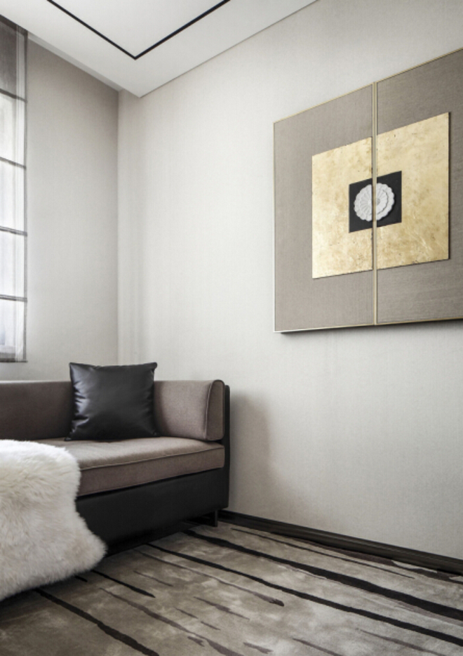 135平新中式风格，细线条内敛的空间