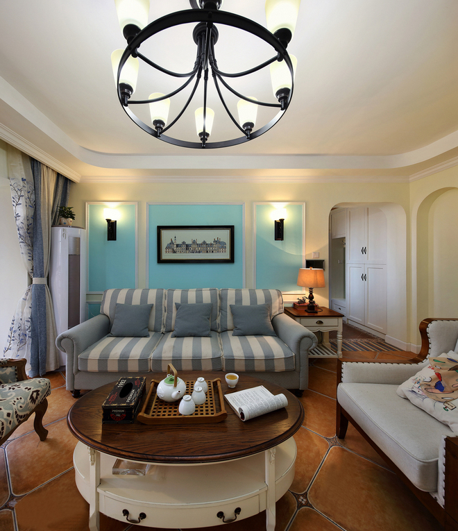 124平三居室混搭风格，温馨且不失质感！